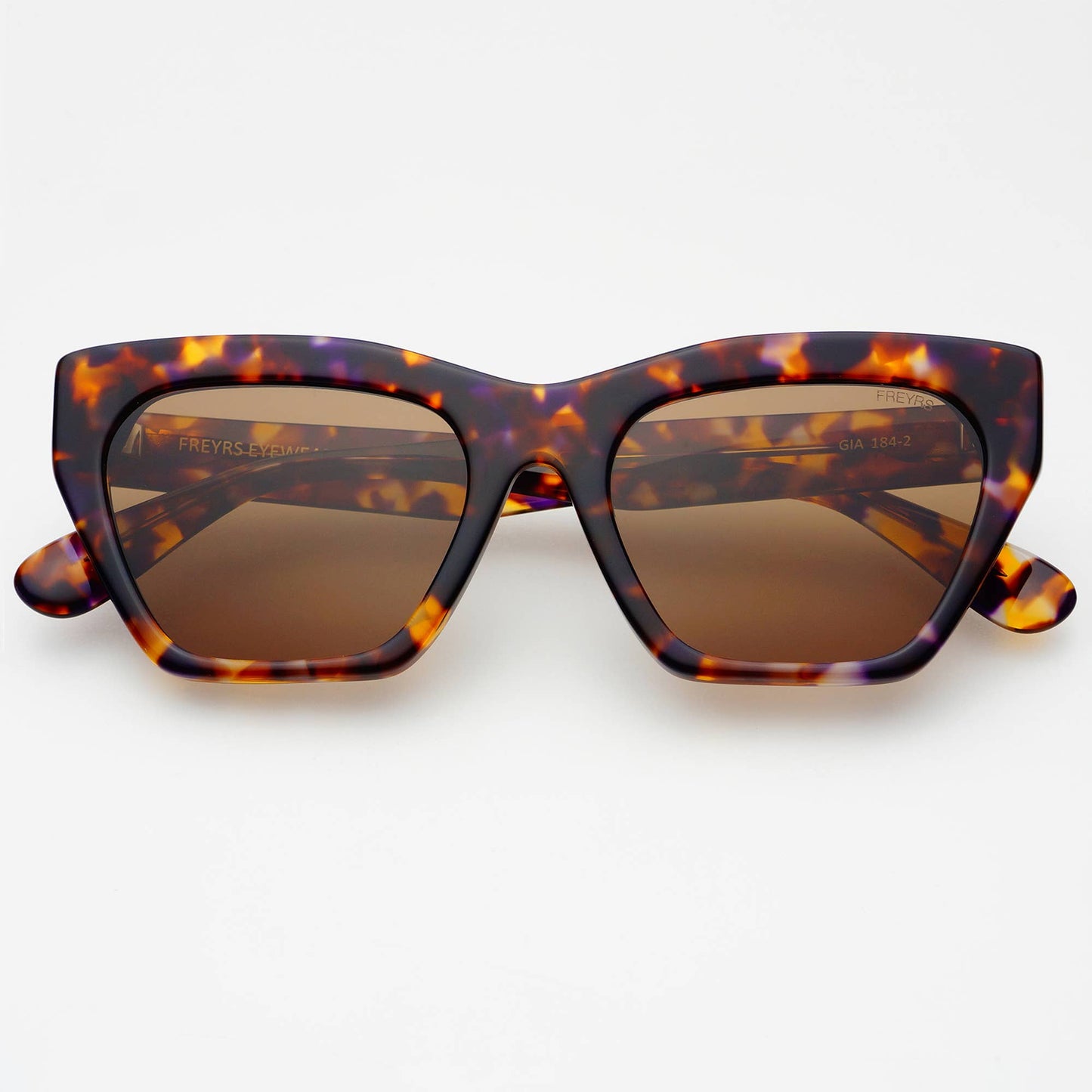 Gia Acetate Cat Eye Sunglasses : Tortoise