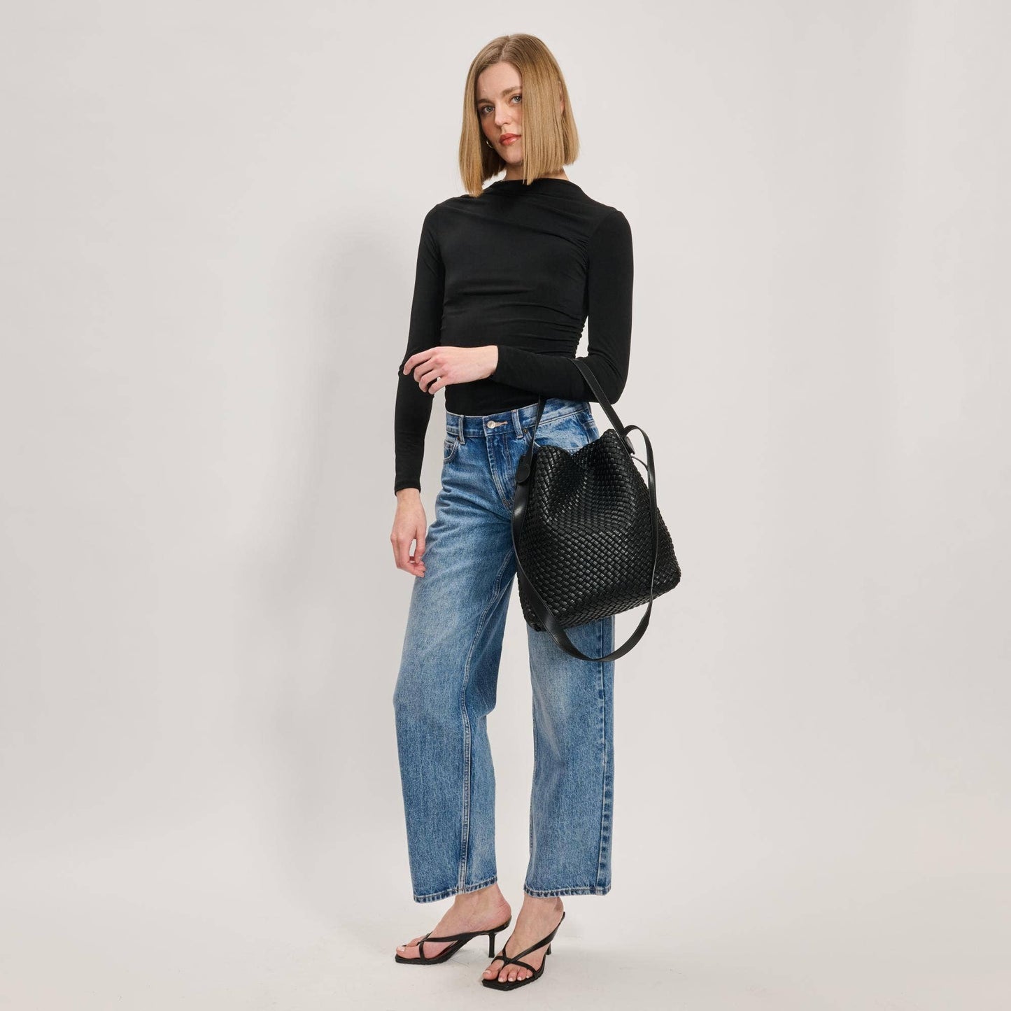 Edith Woven Hobo: Black