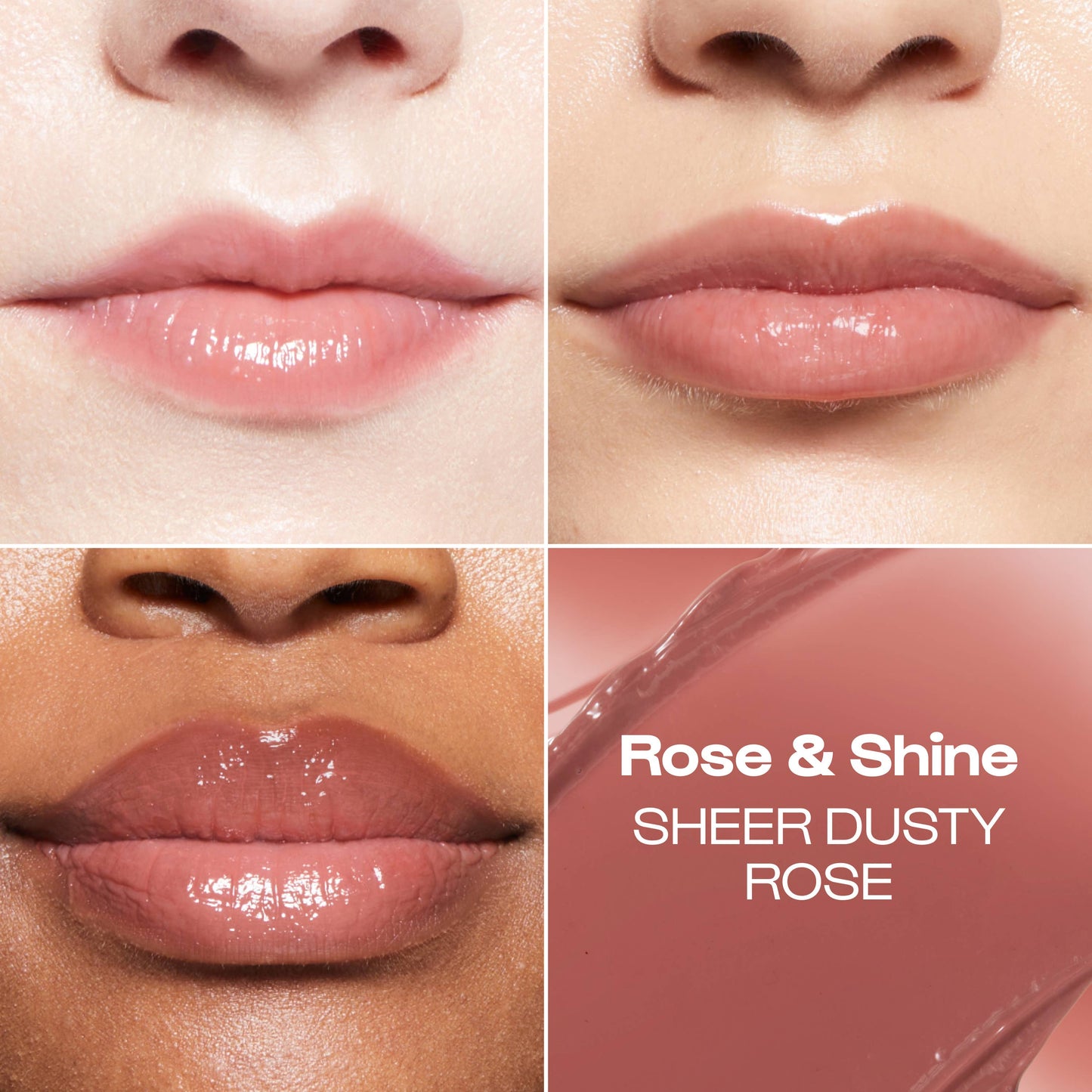 Rose & Shine (Sheer Dusty Rose) Lip Goals Glossy Lip Balm: Rose & Shine (Sheer dusty rose)