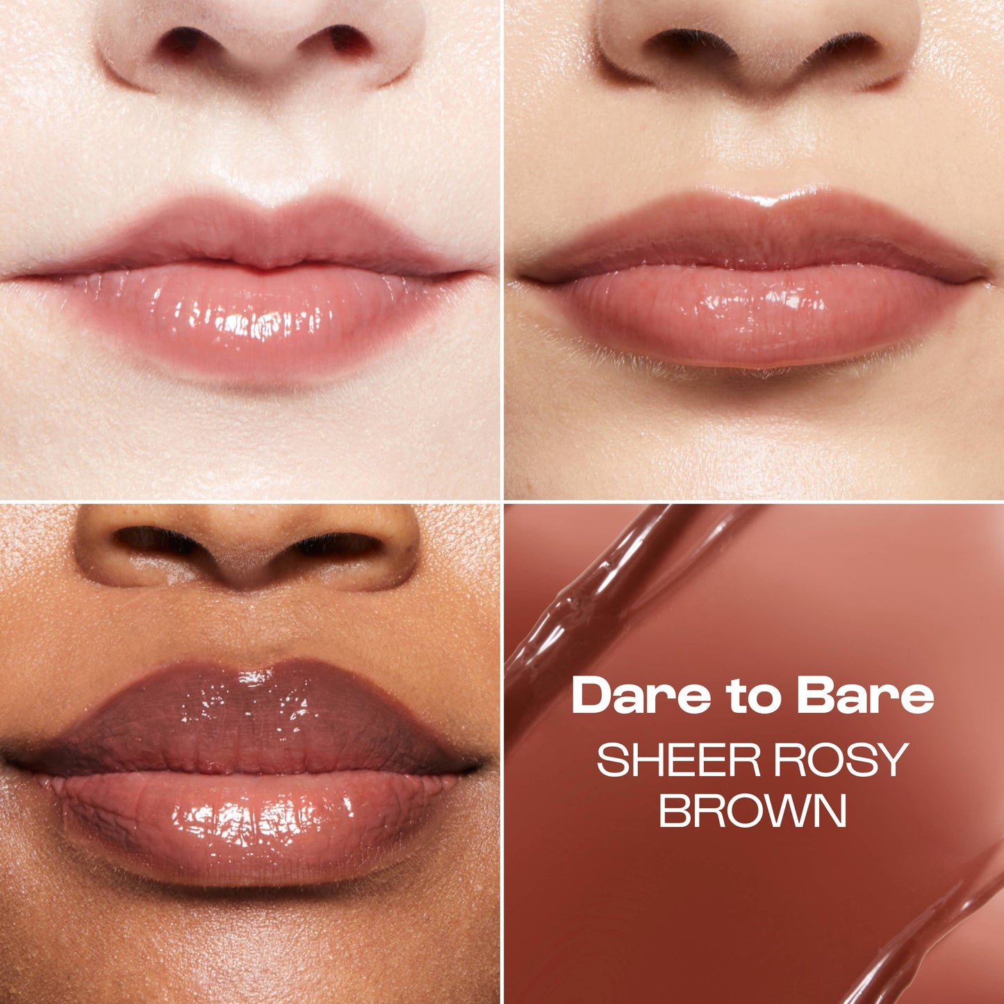 Dare to Bare (Sheer Rosy Brown) Lip Goals Glossy Lip Balm: Dare to Bare (Sheer rosy brown)