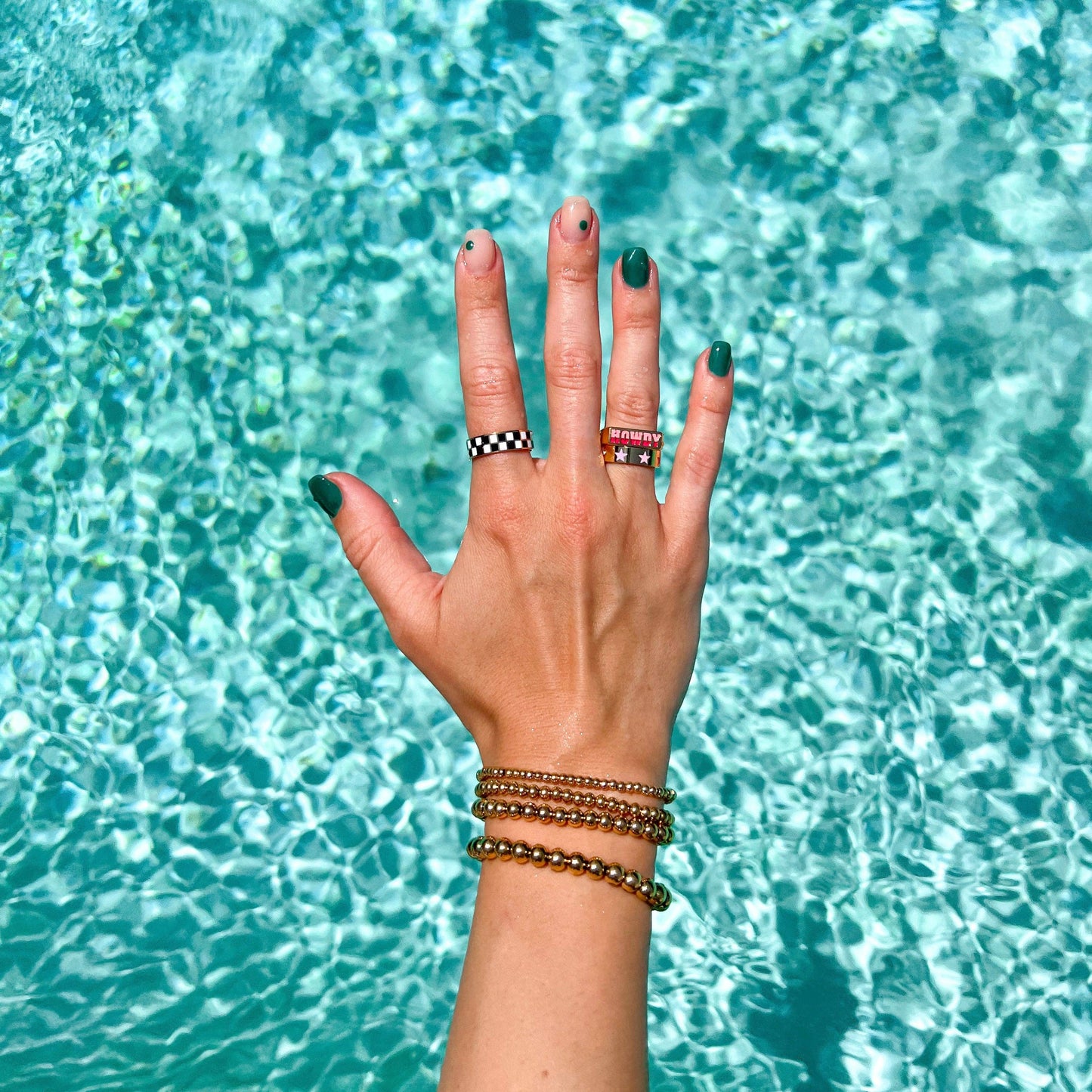 Seaside Stretch Bracelet: Gold / 5mm