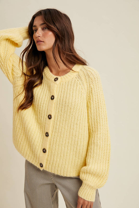 The Lemon Yellow Cardigan