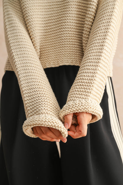 The Poppy Sweater- Ivory