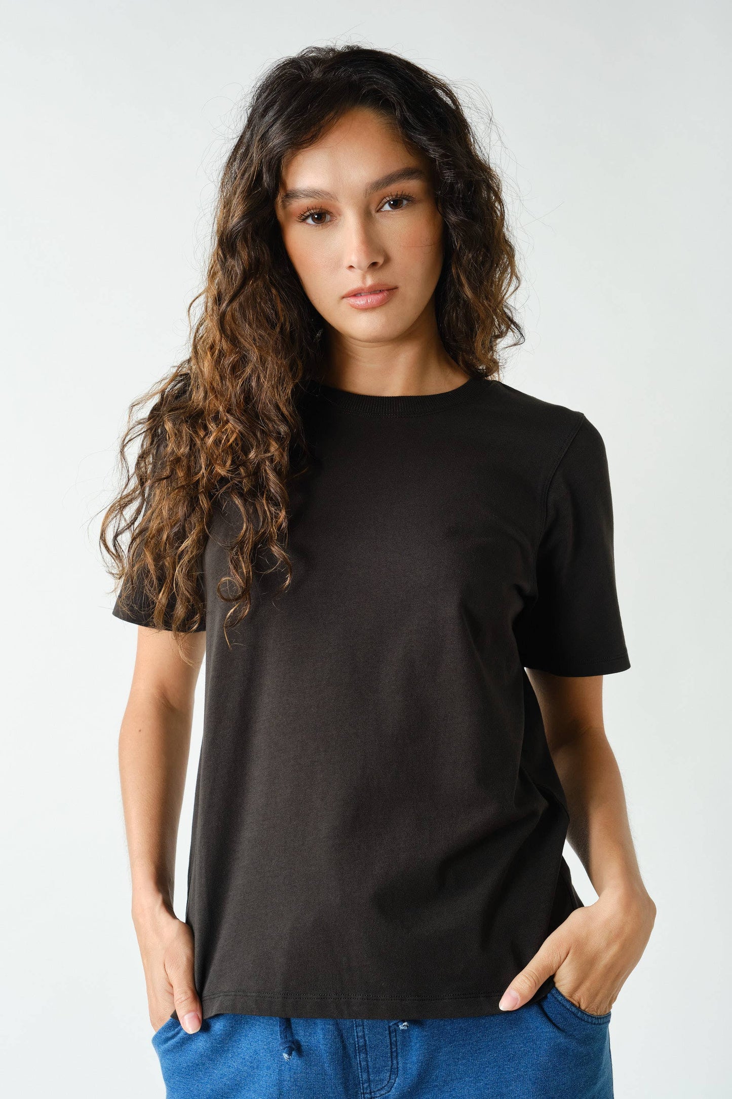 The Boxy Tee- Black
