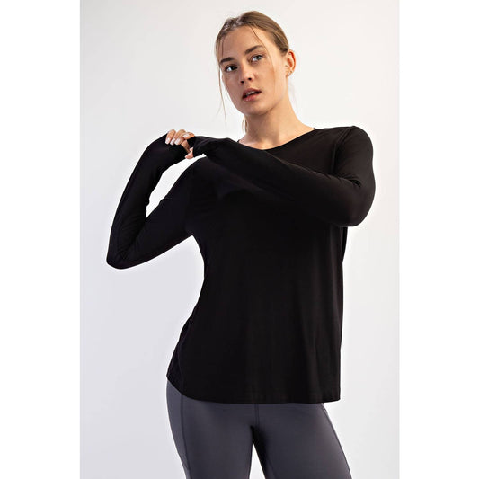 The Every Day Long Sleeve- Black