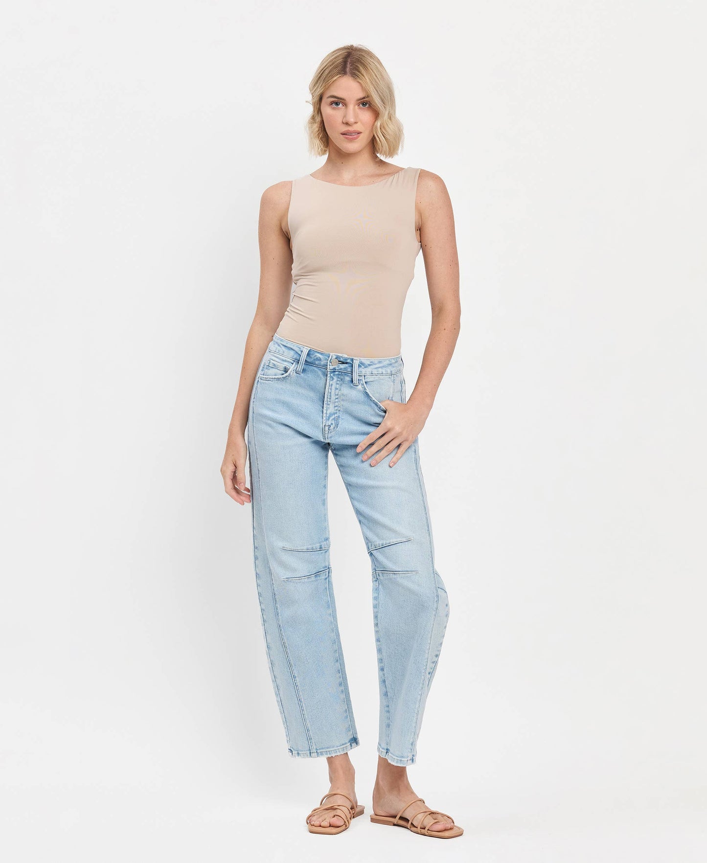 The Molly High Rise Barrel Jean