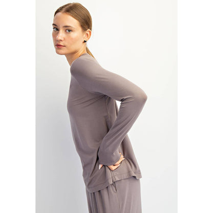 The Every Day Long Sleeve- Smokey Grey
