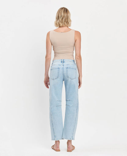 The Molly High Rise Barrel Jean