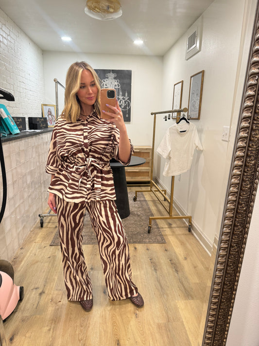 The Bria Zebra Pants