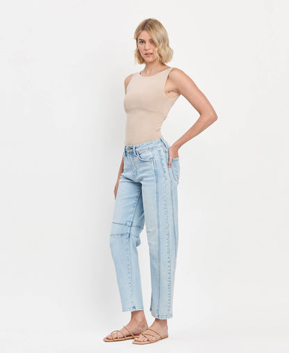 The Molly High Rise Barrel Jean