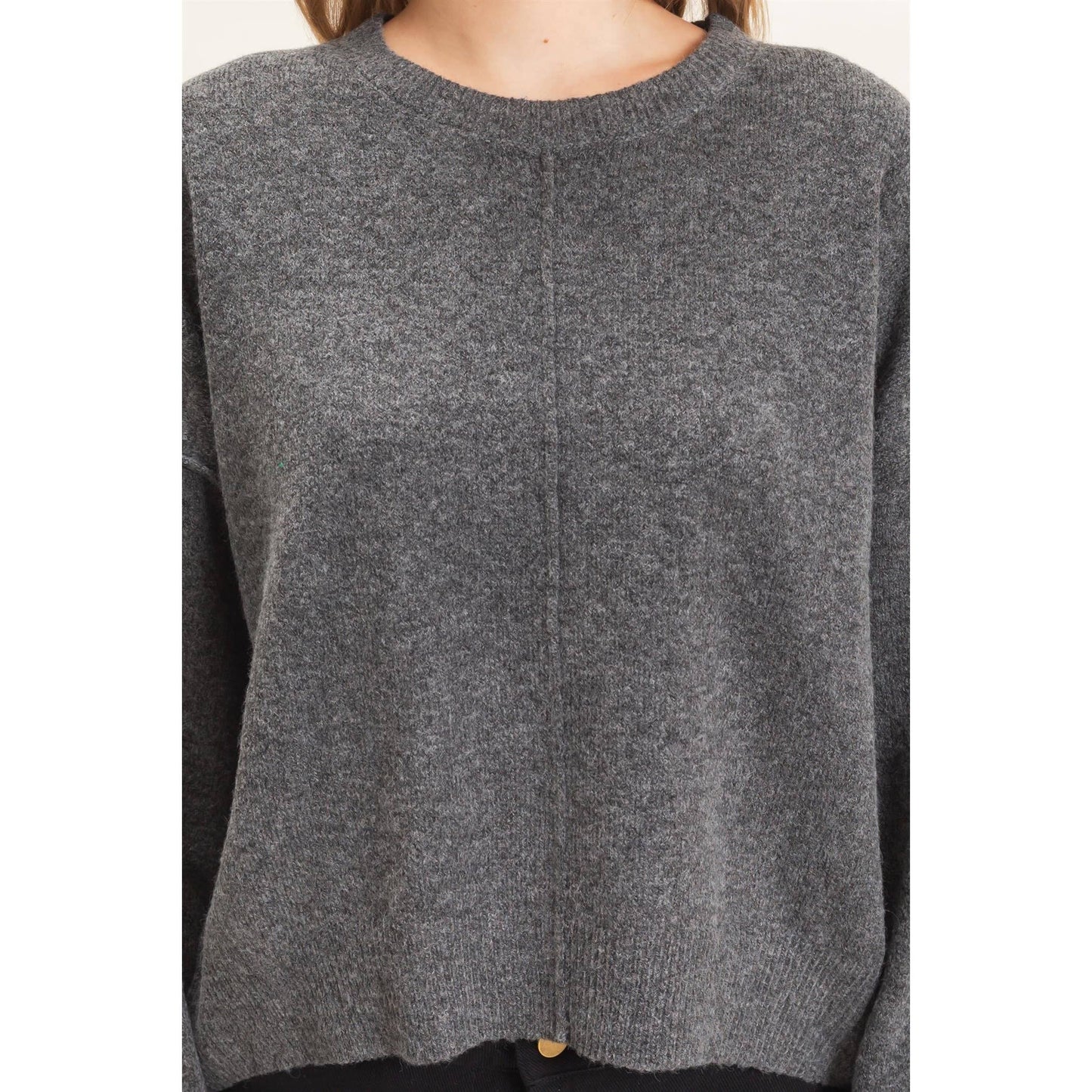 The Iris Sweater- Charcoal