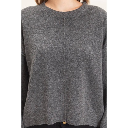 The Iris Sweater- Charcoal