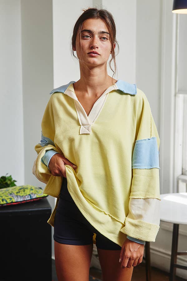 The Colorblock Pullover