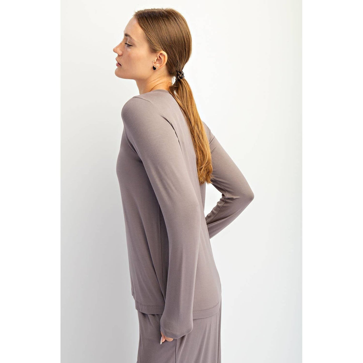 The Every Day Long Sleeve- Smokey Grey