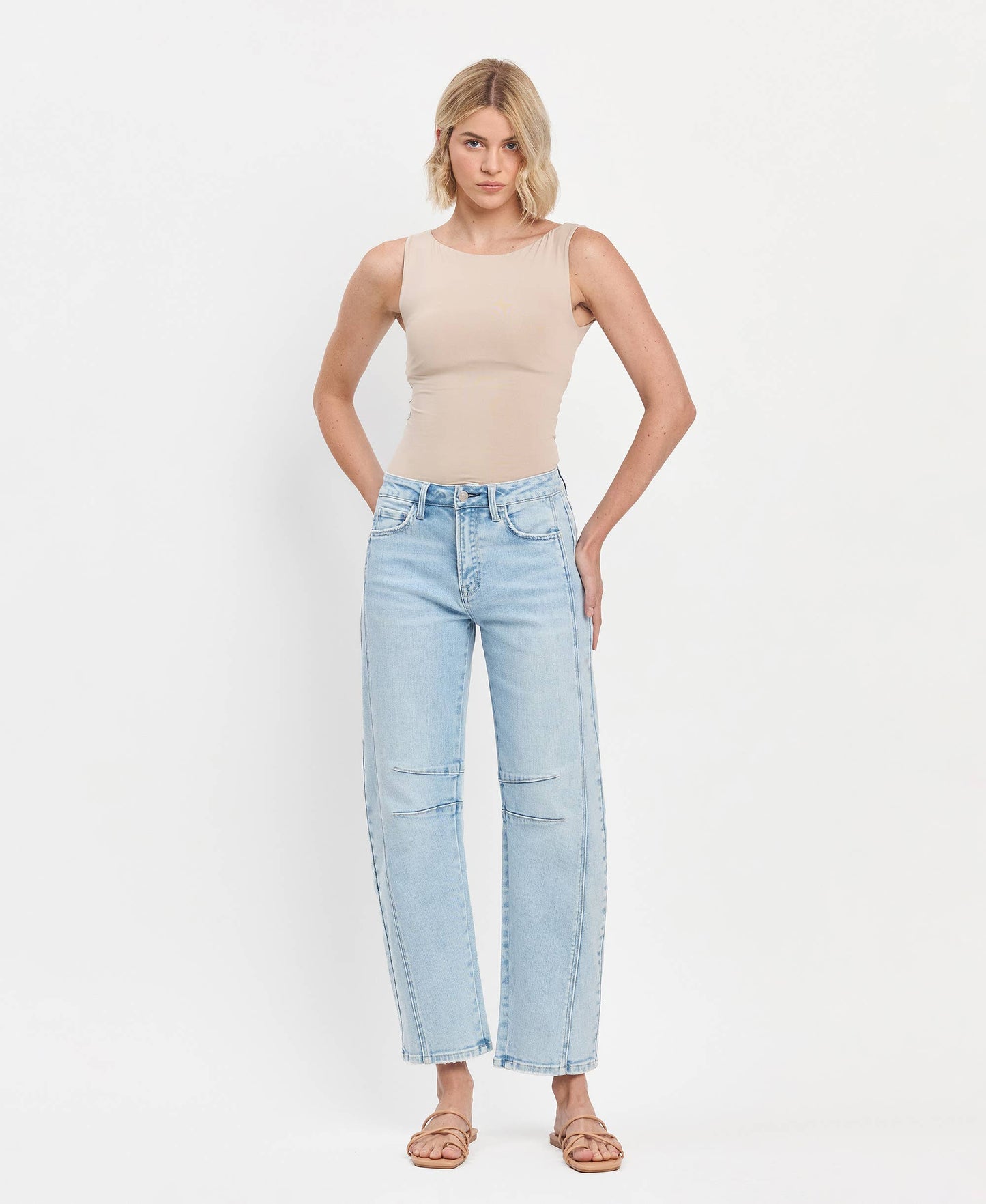 The Molly High Rise Barrel Jean