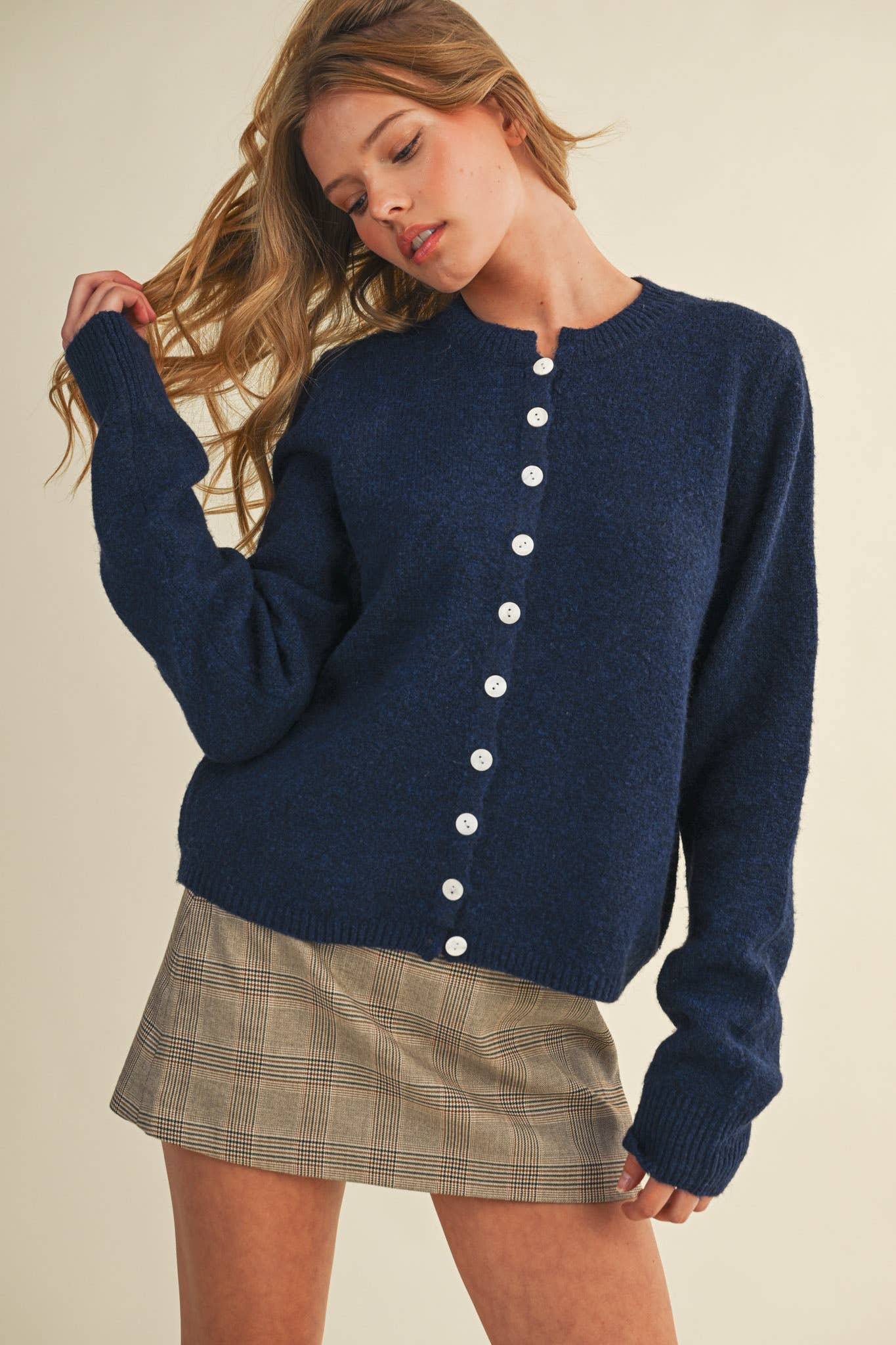 Midnight Blue Sweater Cardigan