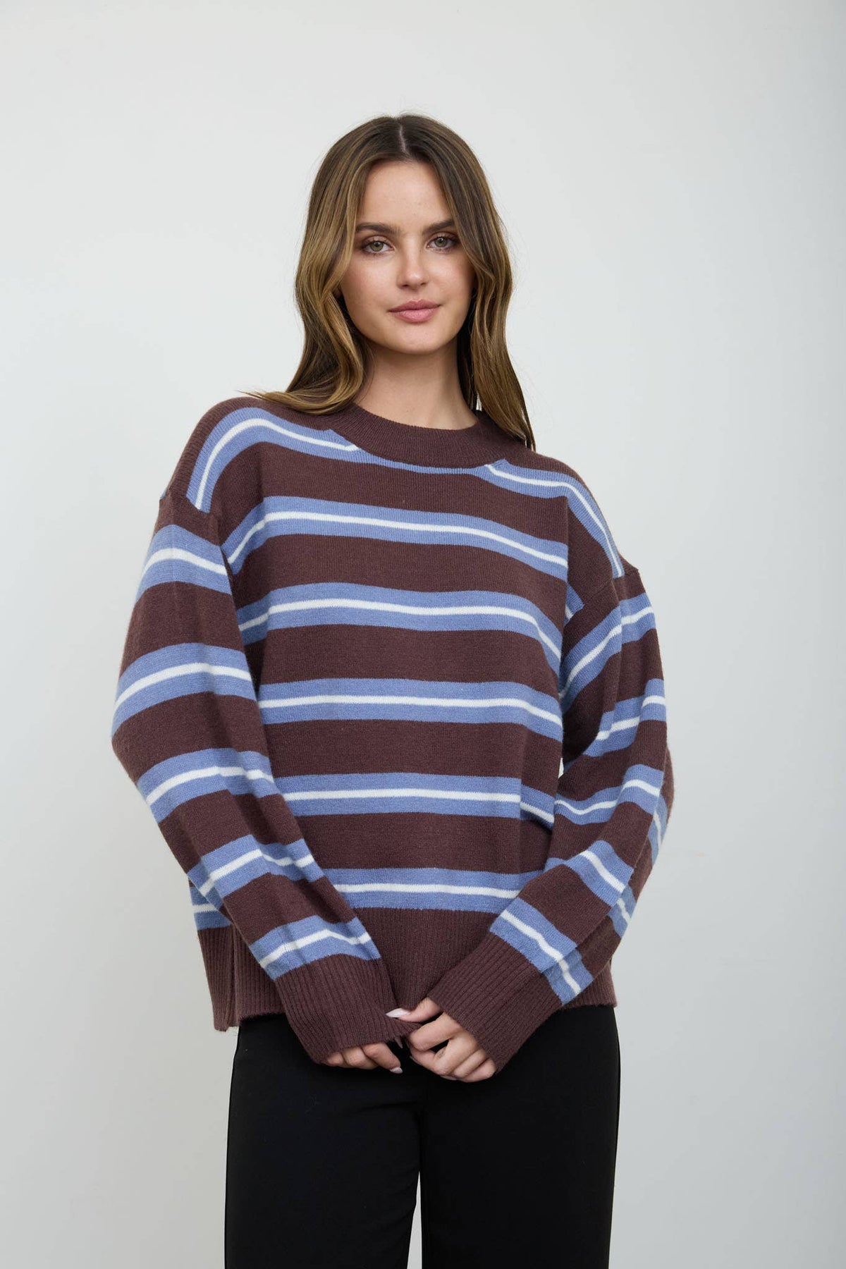 The Jesse Striped Lightweight Sweater