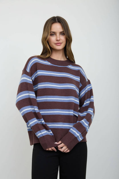 The Jesse Striped Lightweight Sweater