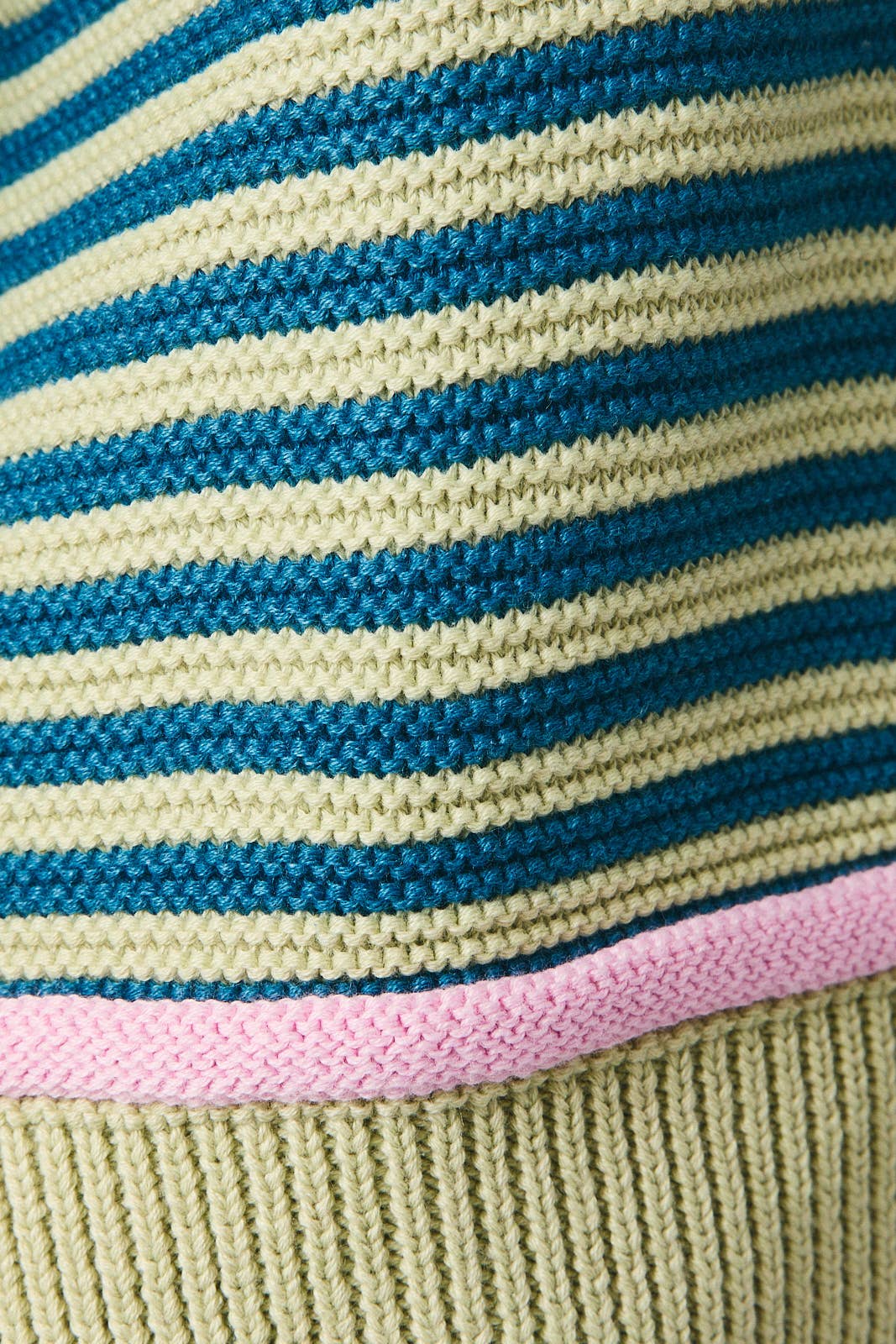 Sage-Teal Striped Sweater