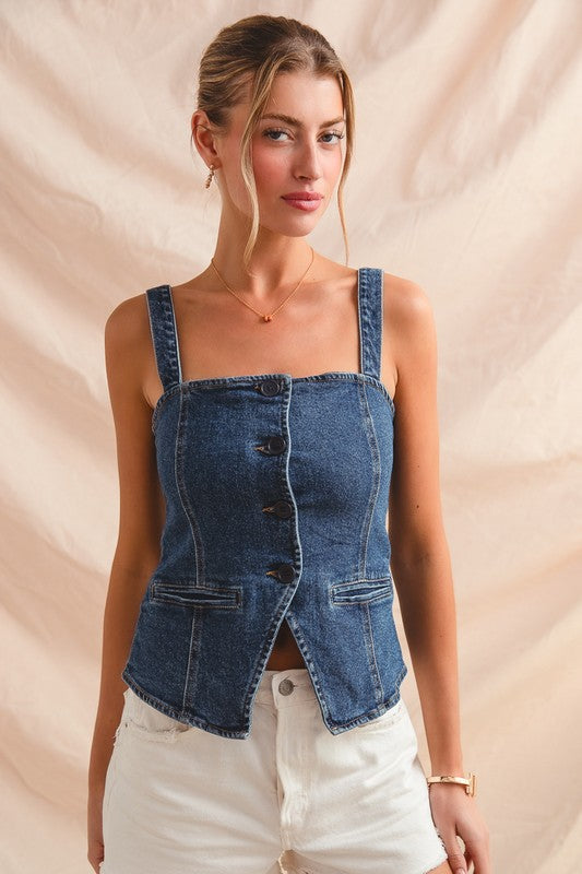 Good Energy Denim Top