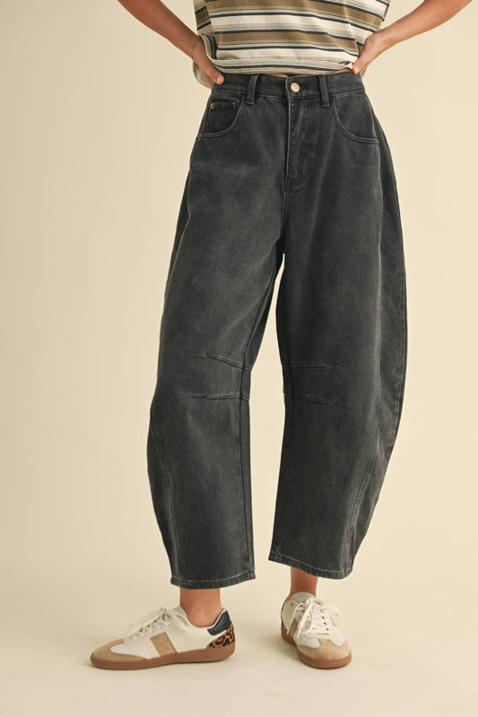 The Black Barrel Pants