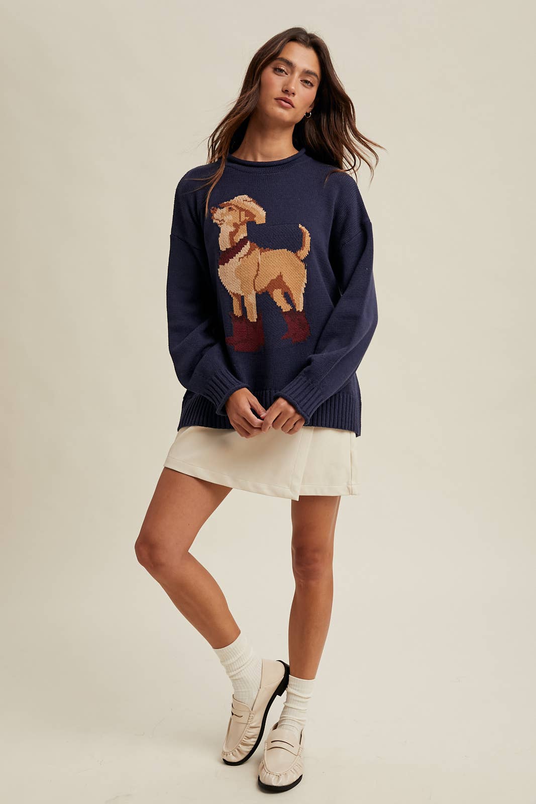 Western Dog Pullover Sweater