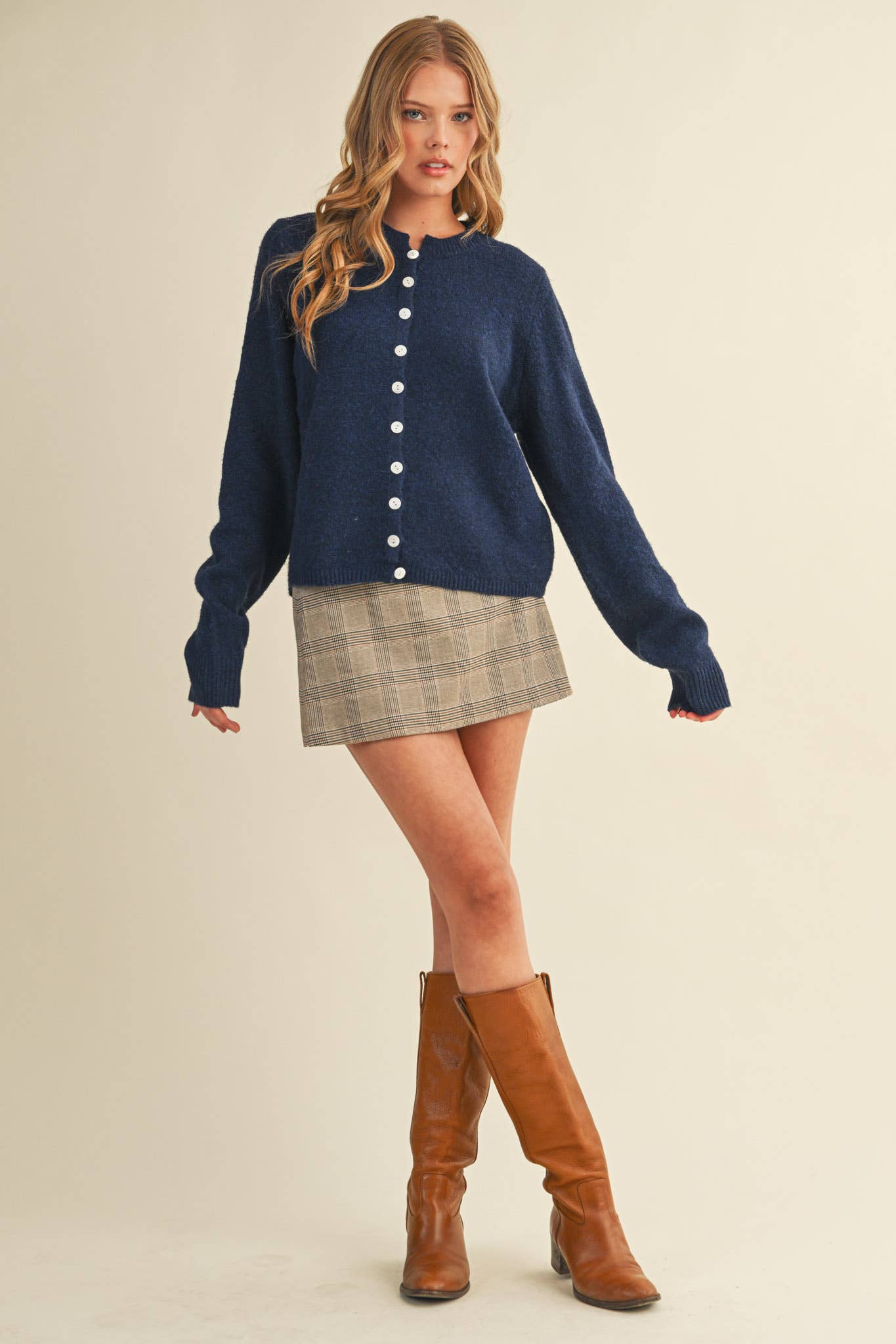 Midnight Blue Sweater Cardigan