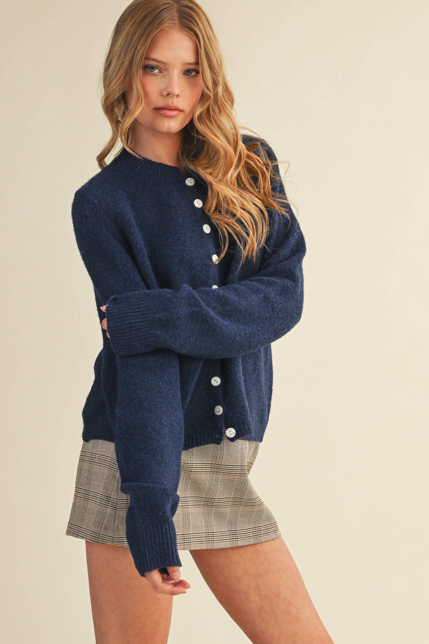 Midnight Blue Sweater Cardigan