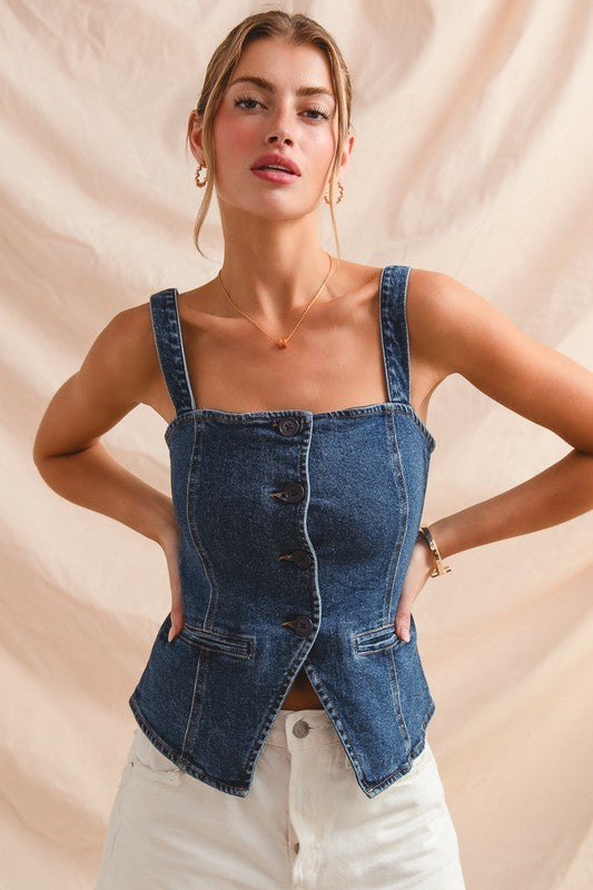 Good Energy Denim Top