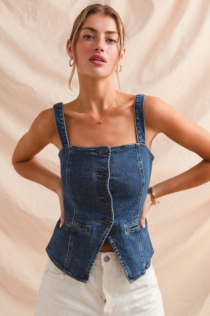 Good Energy Denim Top