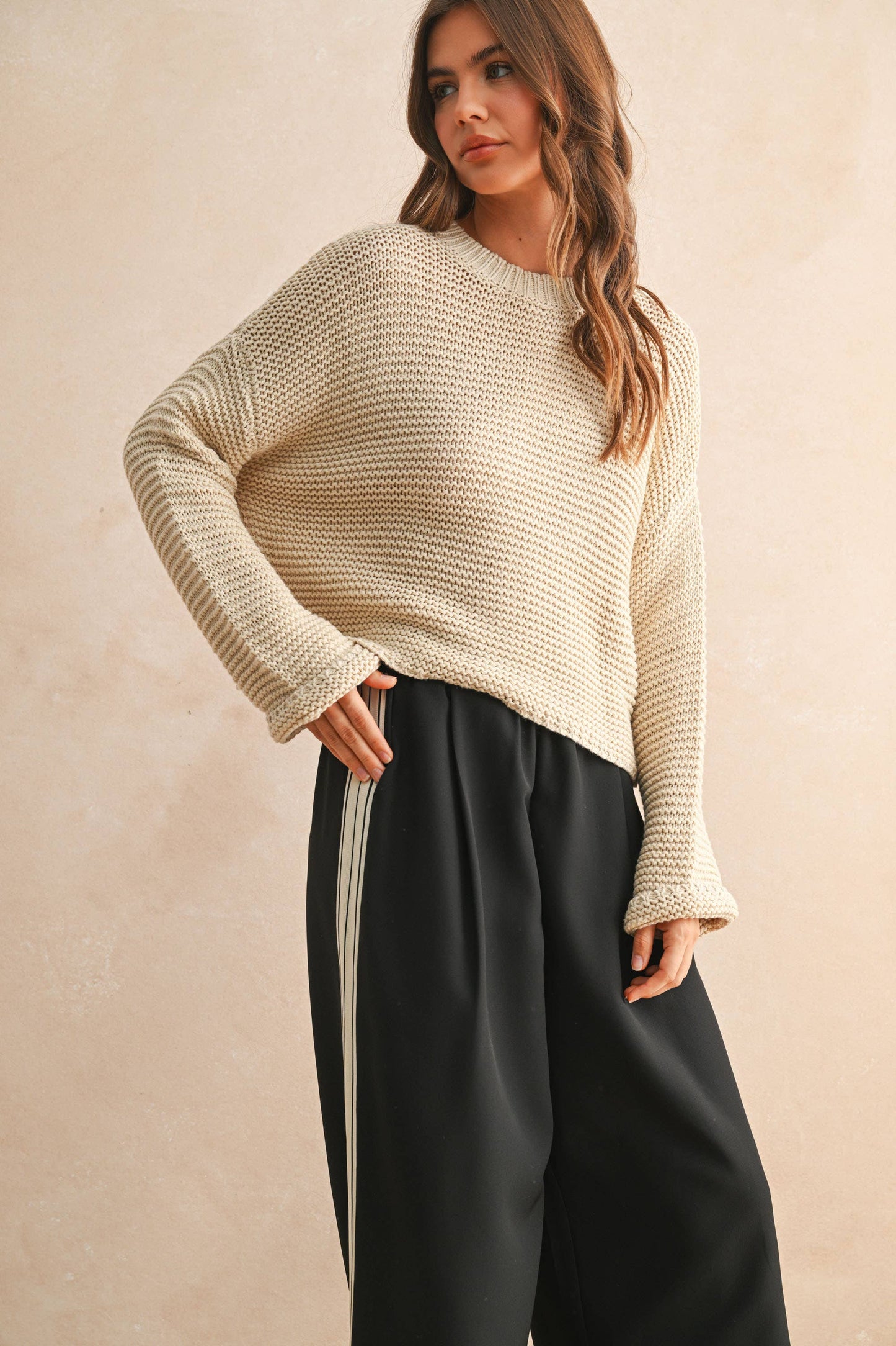The Poppy Sweater- Ivory
