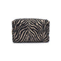 Zebra Cosmetic Pouch: Natural Black
