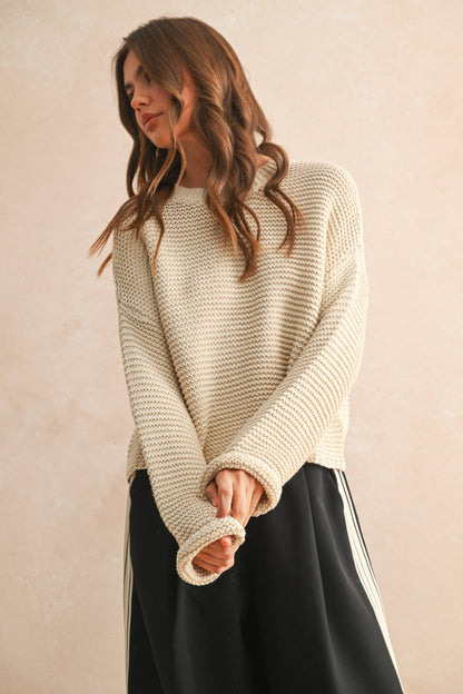 The Poppy Sweater- Ivory