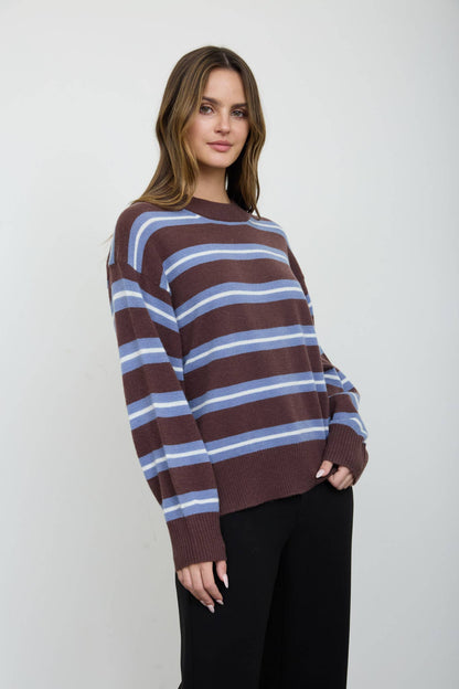 The Jesse Striped Lightweight Sweater