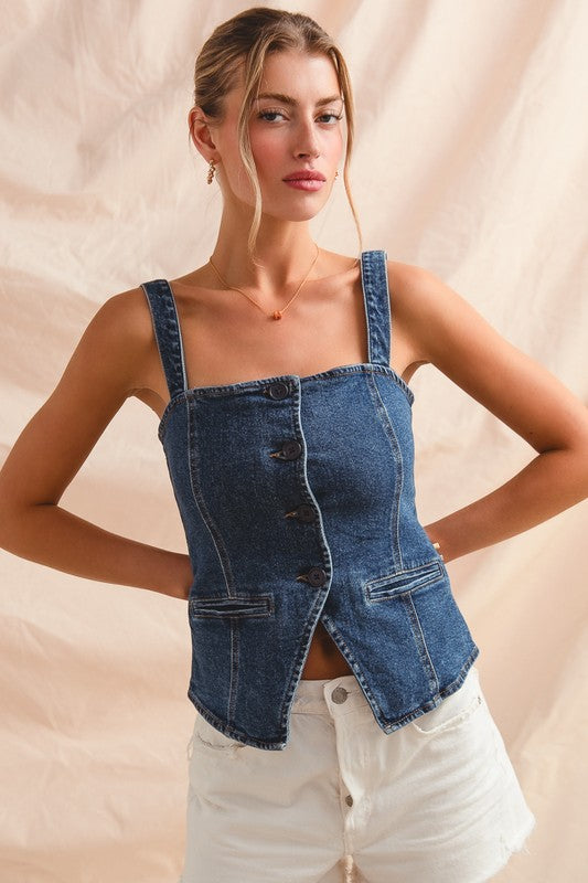 Good Energy Denim Top