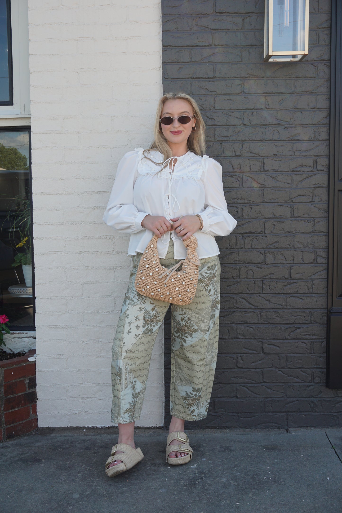 Garden Club Barrel Pants