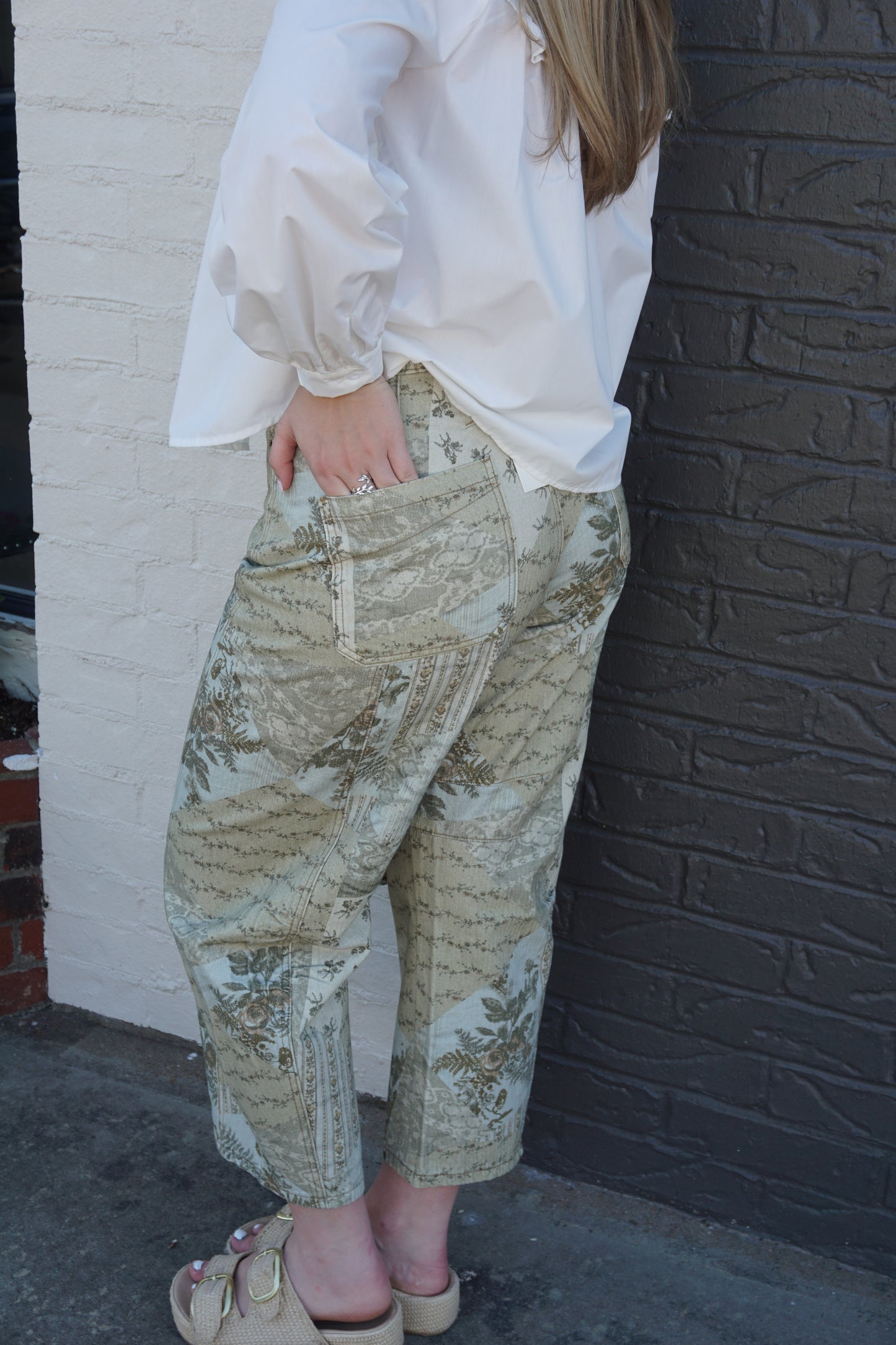 Garden Club Barrel Pants