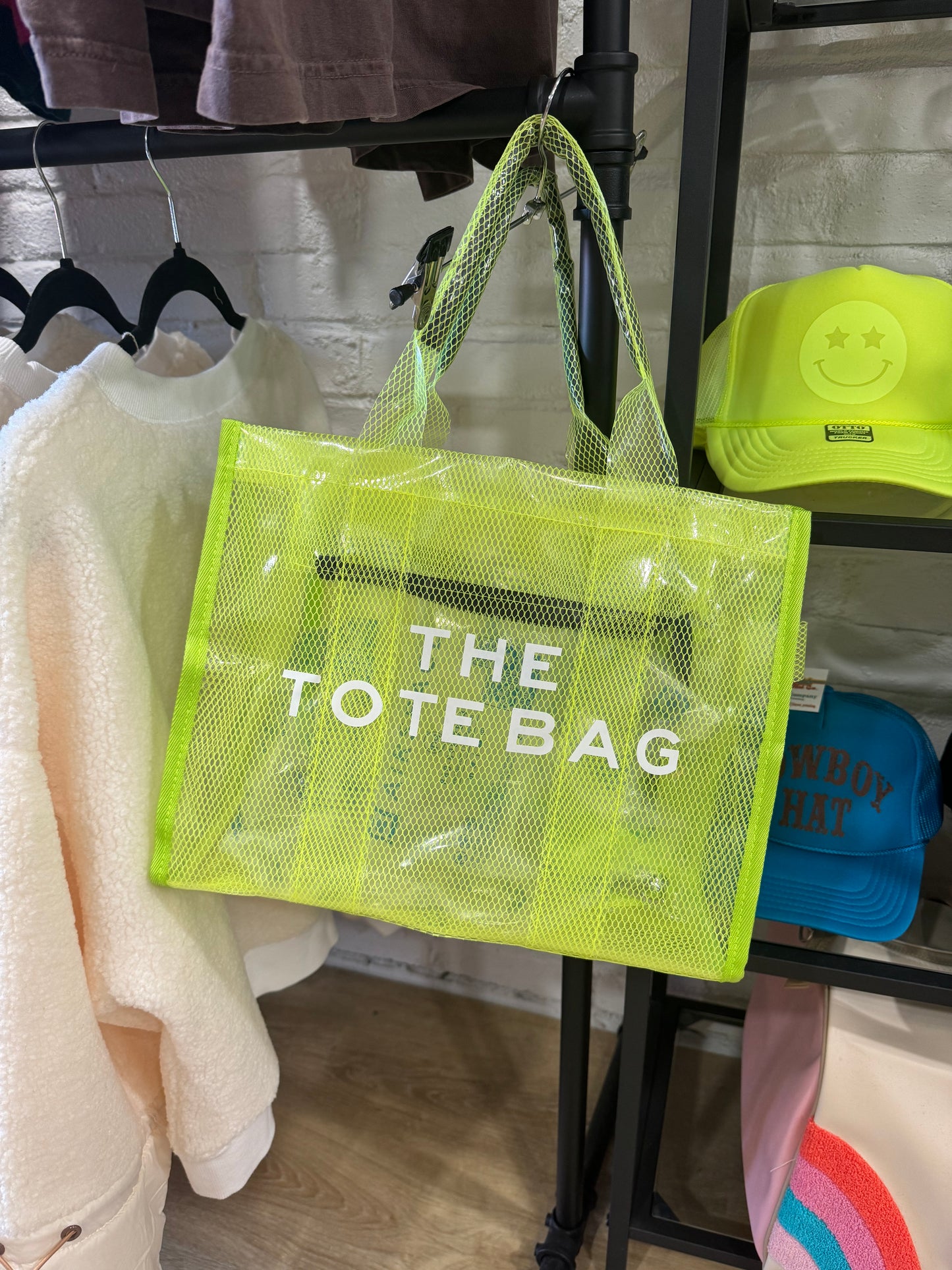 Neon Green Tote Bag