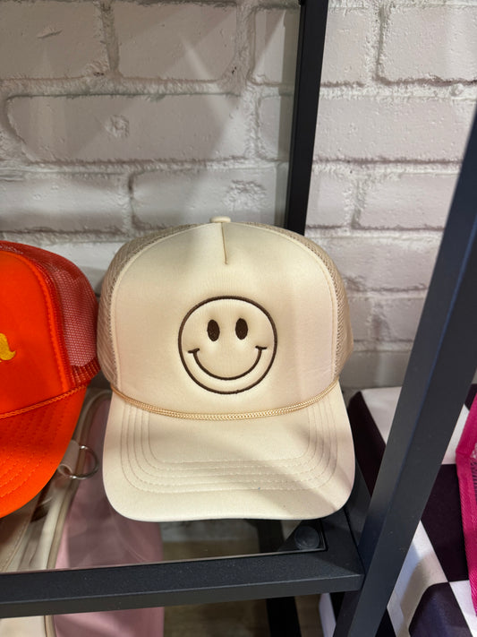 Tan Smiley Hat