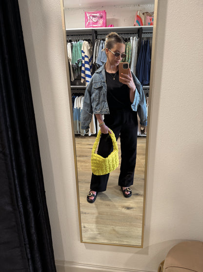 Puffer Bag- Neon Yellow