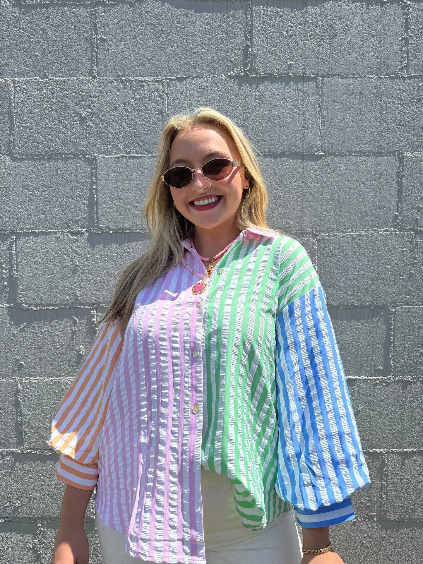 Something About You Multi-Striped Blouse