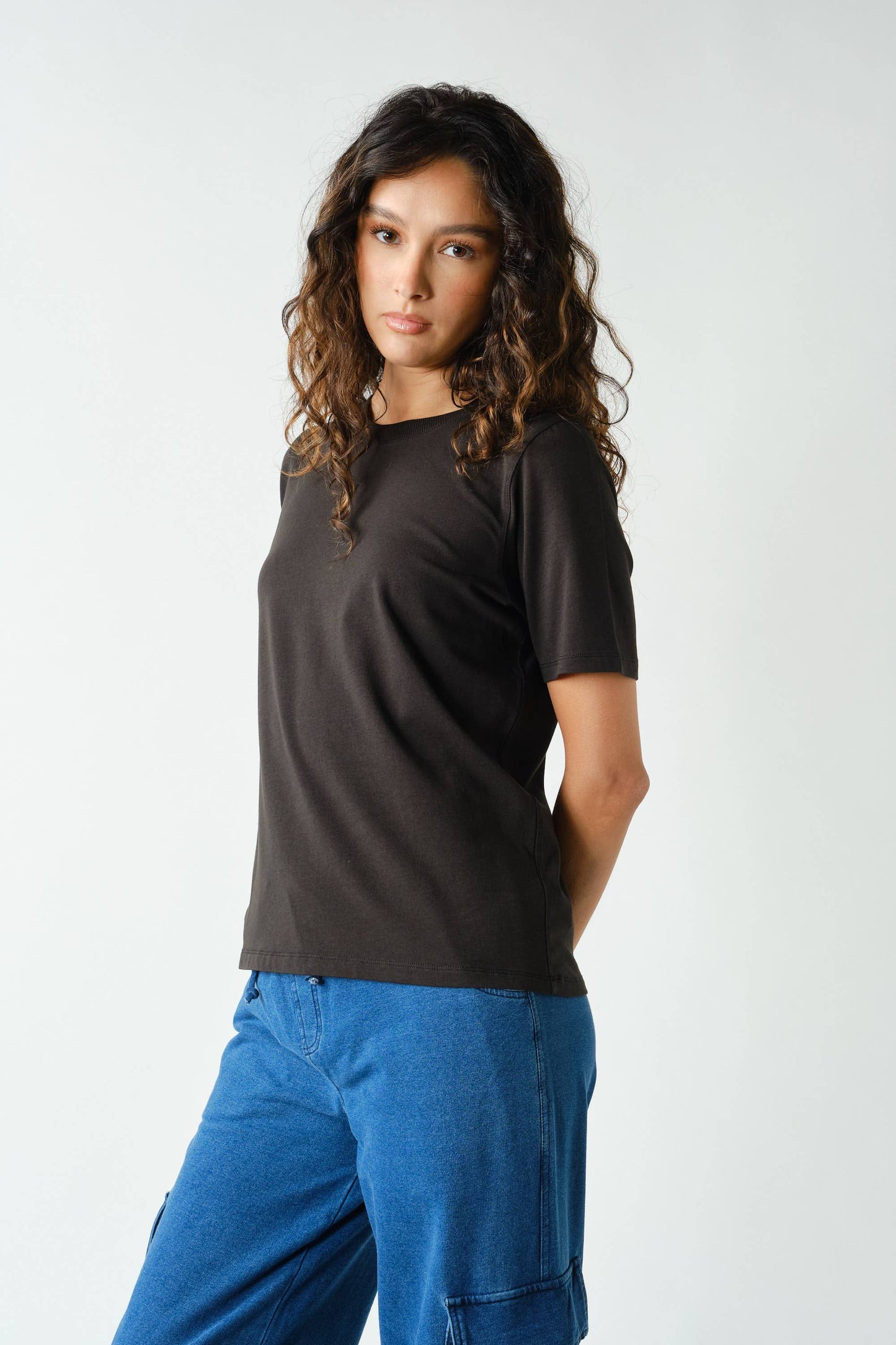 The Boxy Tee- Black
