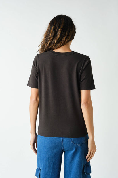 The Boxy Tee- Black