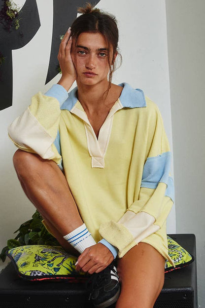 The Colorblock Pullover