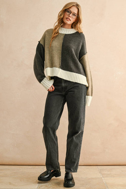 The Color Block Sweater