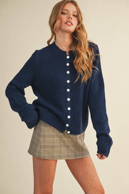 Midnight Blue Sweater Cardigan