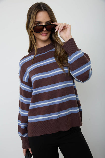 The Jesse Striped Lightweight Sweater