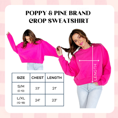 Dashin, Dancin and Prancin Crop Sweatshirt