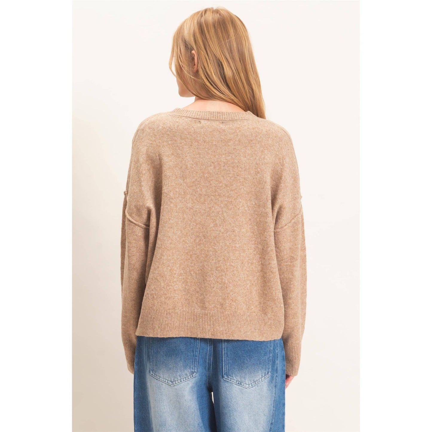 The Iris Sweater- Dark Taupe