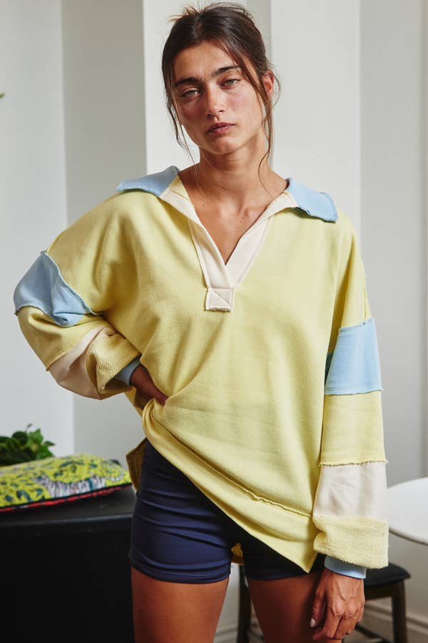 The Colorblock Pullover